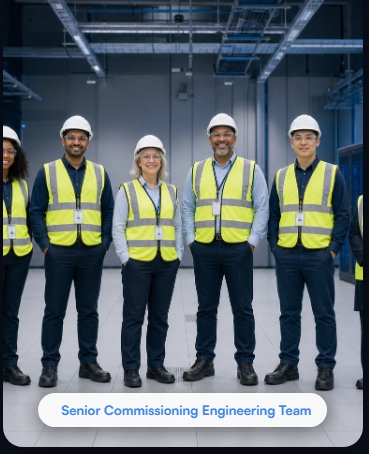 EFFICOM Engineering team in data centre